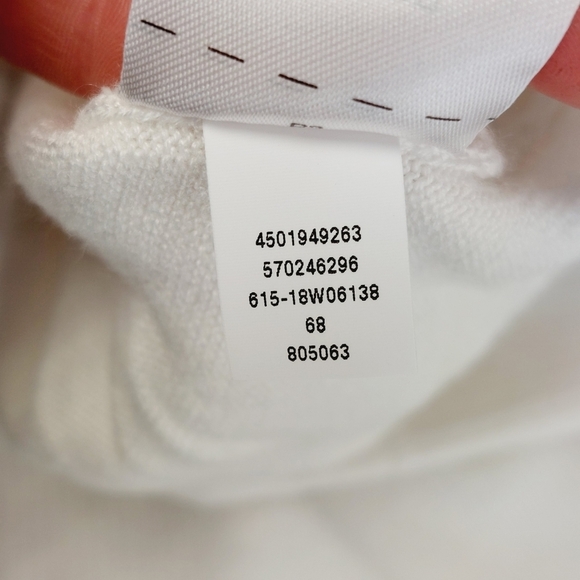 White House Black Market White Raglan Boat Neck Pullover Sweater 4174 - Picture 9 of 10